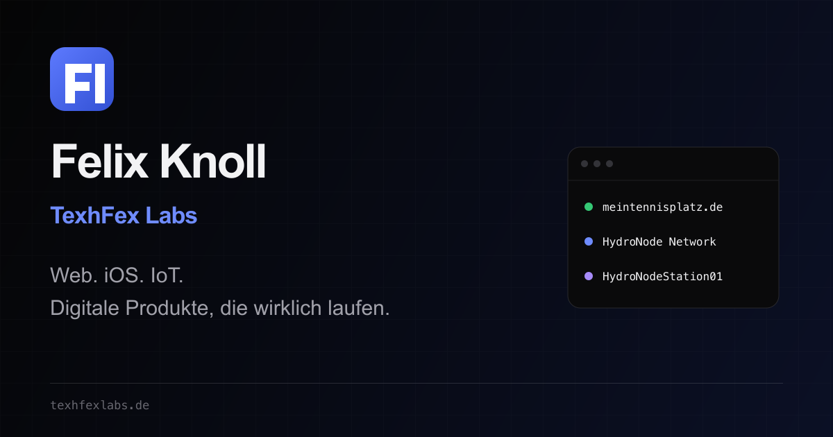 Felix Knoll und TexhFexLabs